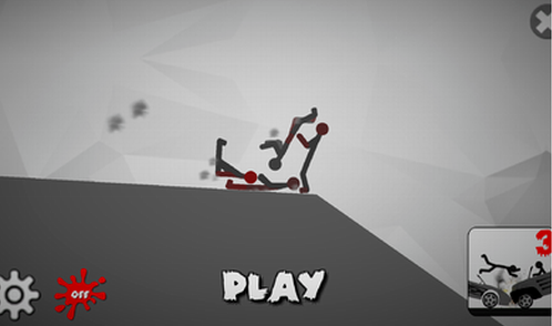 需要尽最大努力让火柴人受到更加严重的伤害,在火柴人受伤的过程中